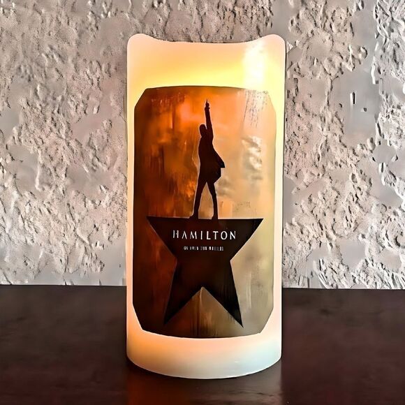 Broadway Hamilton Musical Theater Flameless Candle - Picture 1 of 4